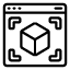 3D Cuboid Annotation Icon for Image Annotation Services and Object Dimension Labeling.
